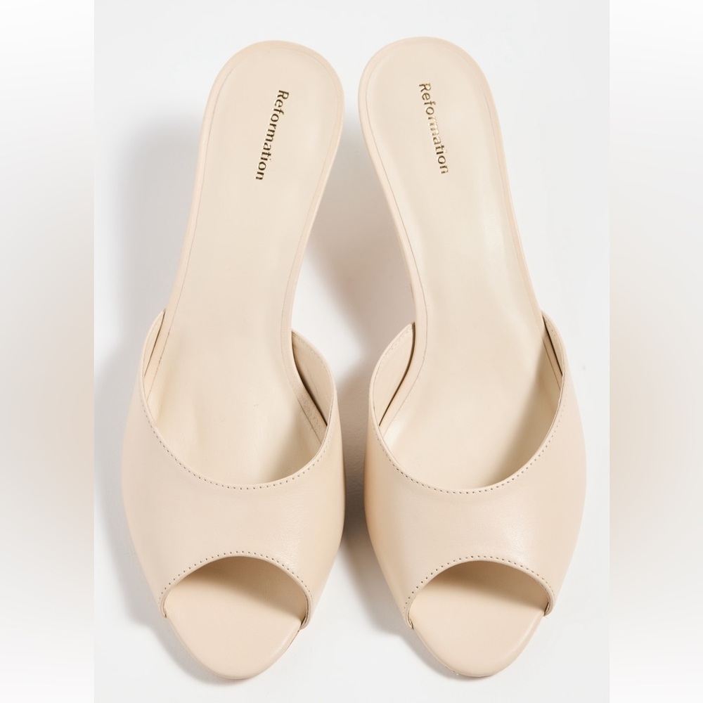 Reformation Winne Kitten Heel Mules